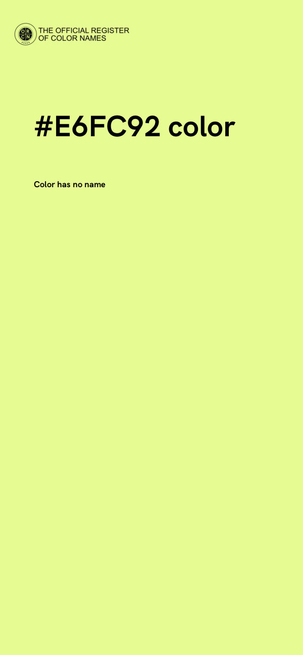 #E6FC92 color image