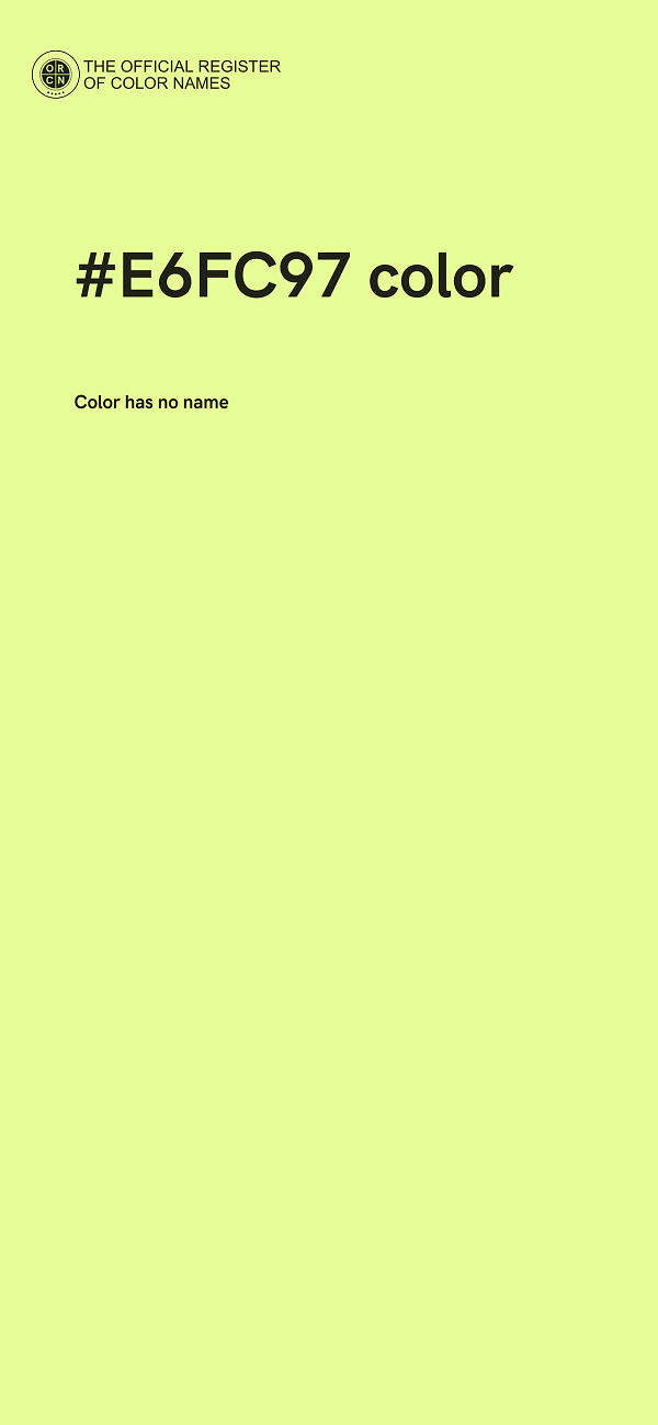 #E6FC97 color image