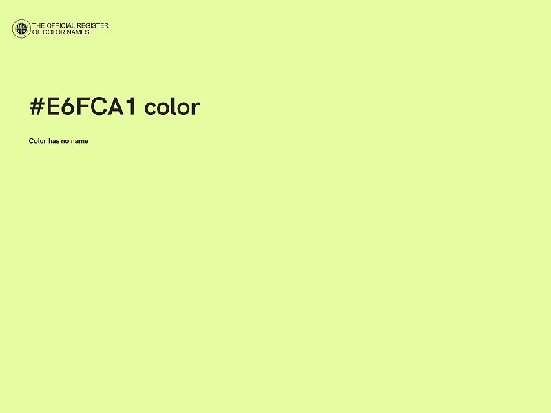 #E6FCA1 color image