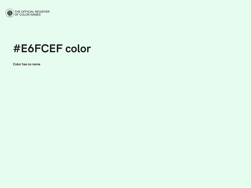 #E6FCEF color image