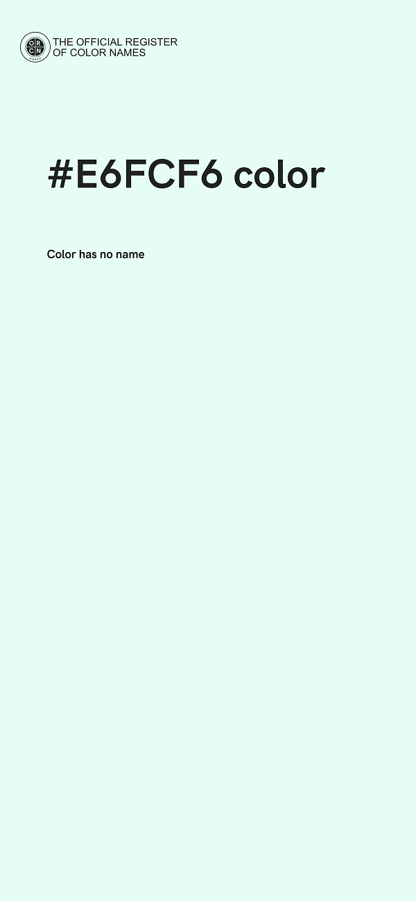 #E6FCF6 color image