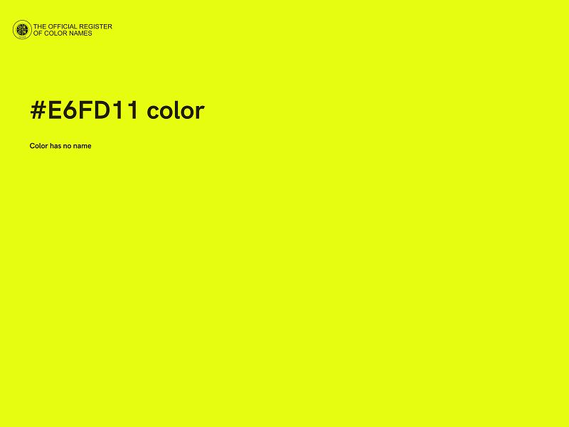 #E6FD11 color image