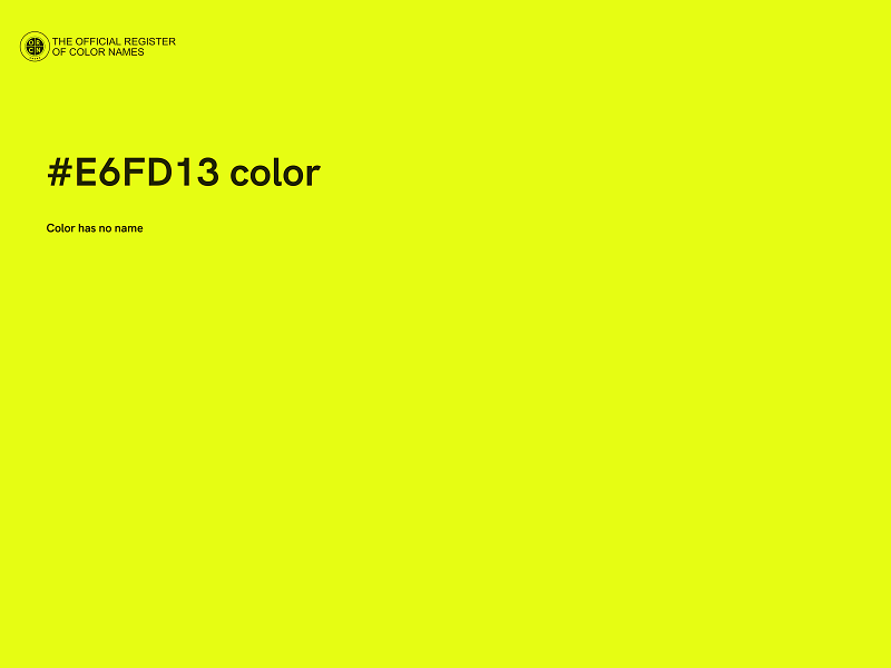 #E6FD13 color image