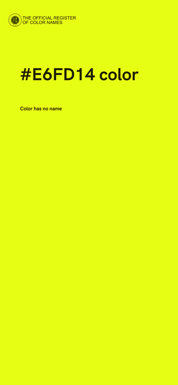 #E6FD14 color image
