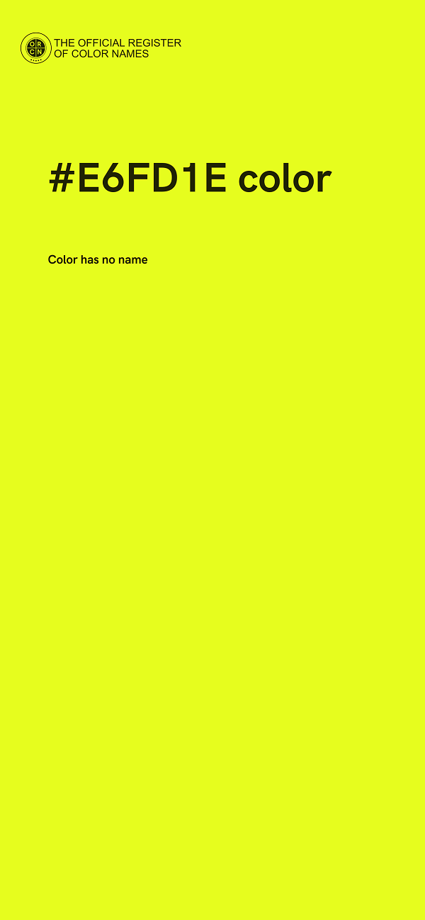 #E6FD1E color image