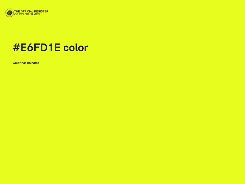 #E6FD1E color image