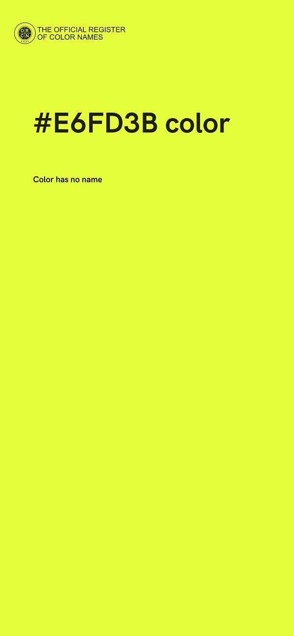#E6FD3B color image