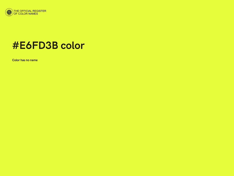 #E6FD3B color image