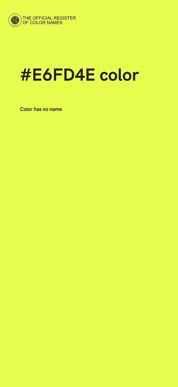 #E6FD4E color image