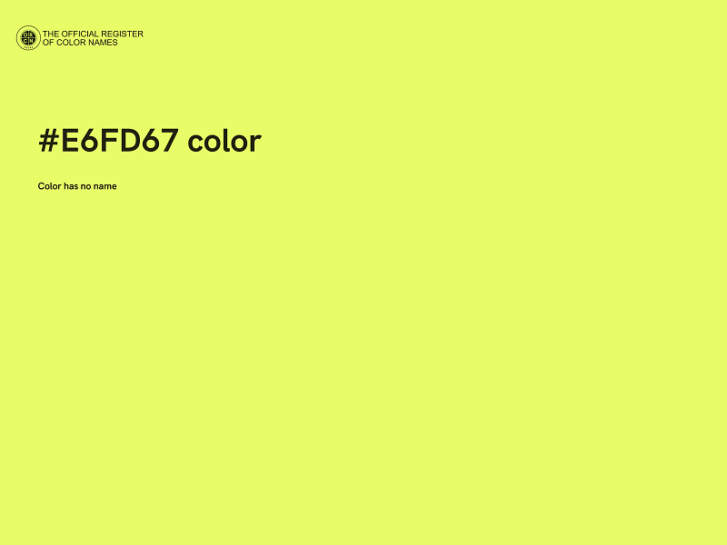 #E6FD67 color image