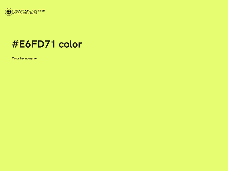 #E6FD71 color image