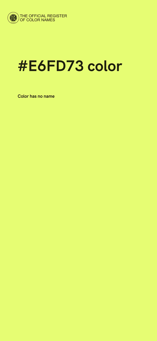 #E6FD73 color image
