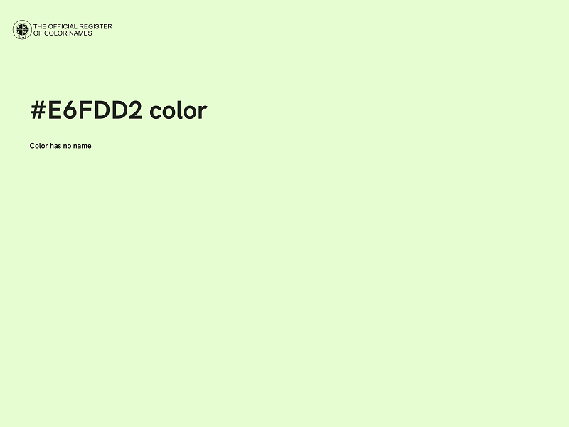#E6FDD2 color image