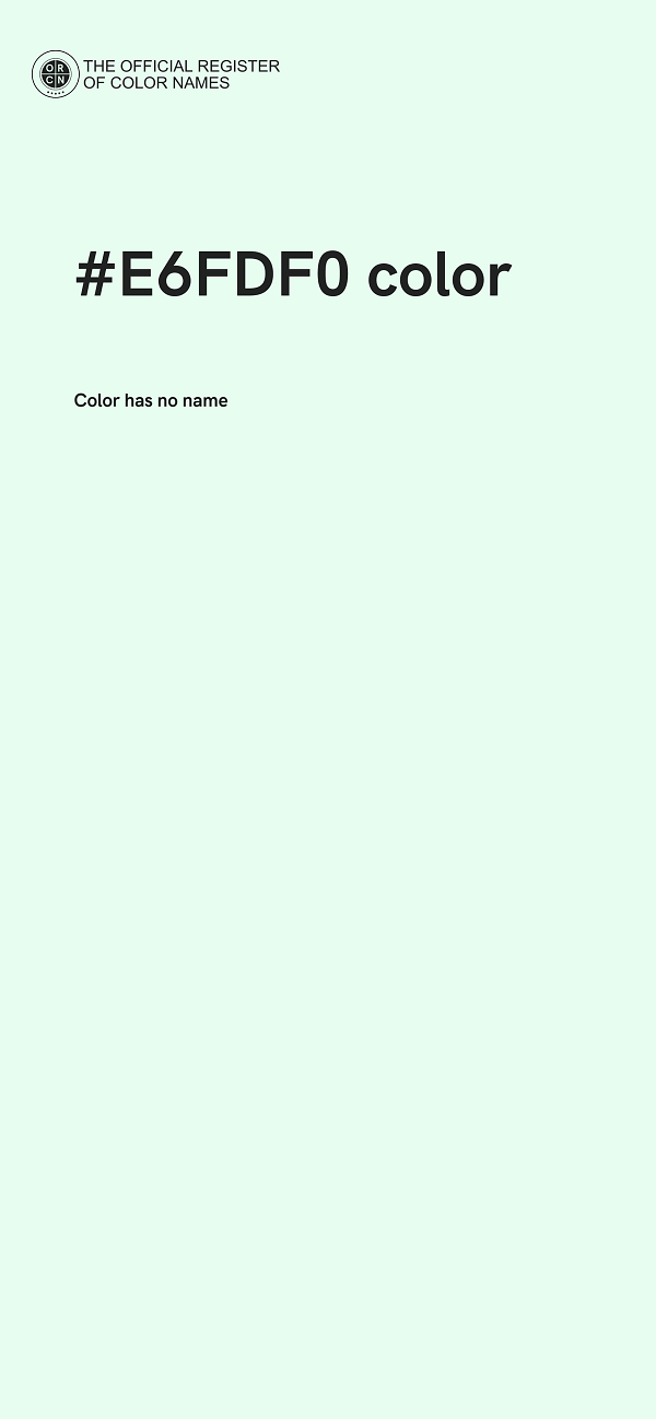#E6FDF0 color image