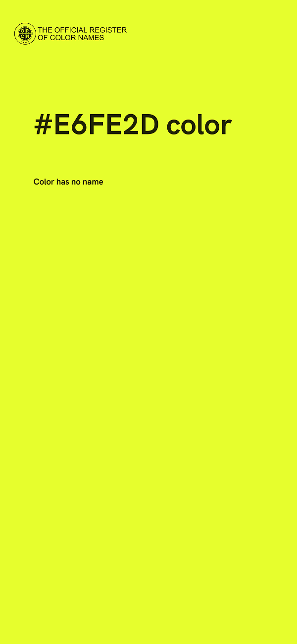 #E6FE2D color image