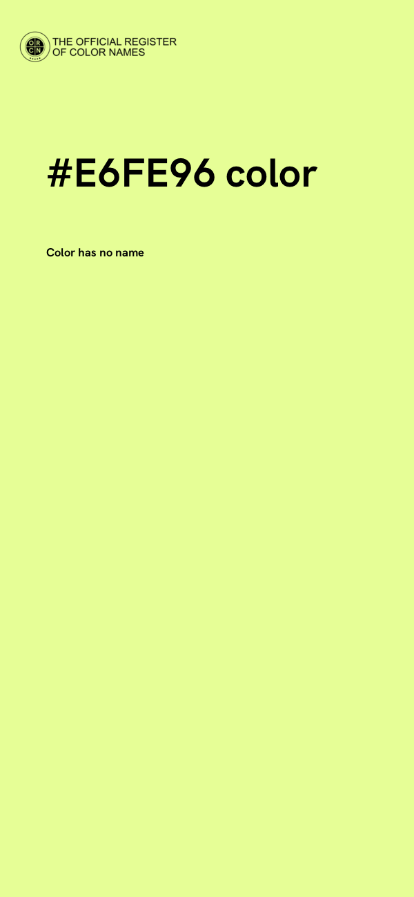 #E6FE96 color image