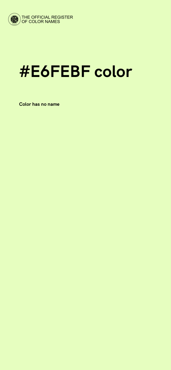 #E6FEBF color image
