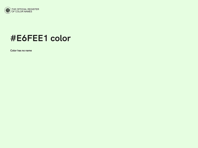 #E6FEE1 color image