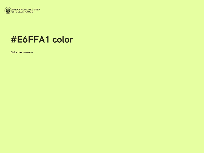 #E6FFA1 color image