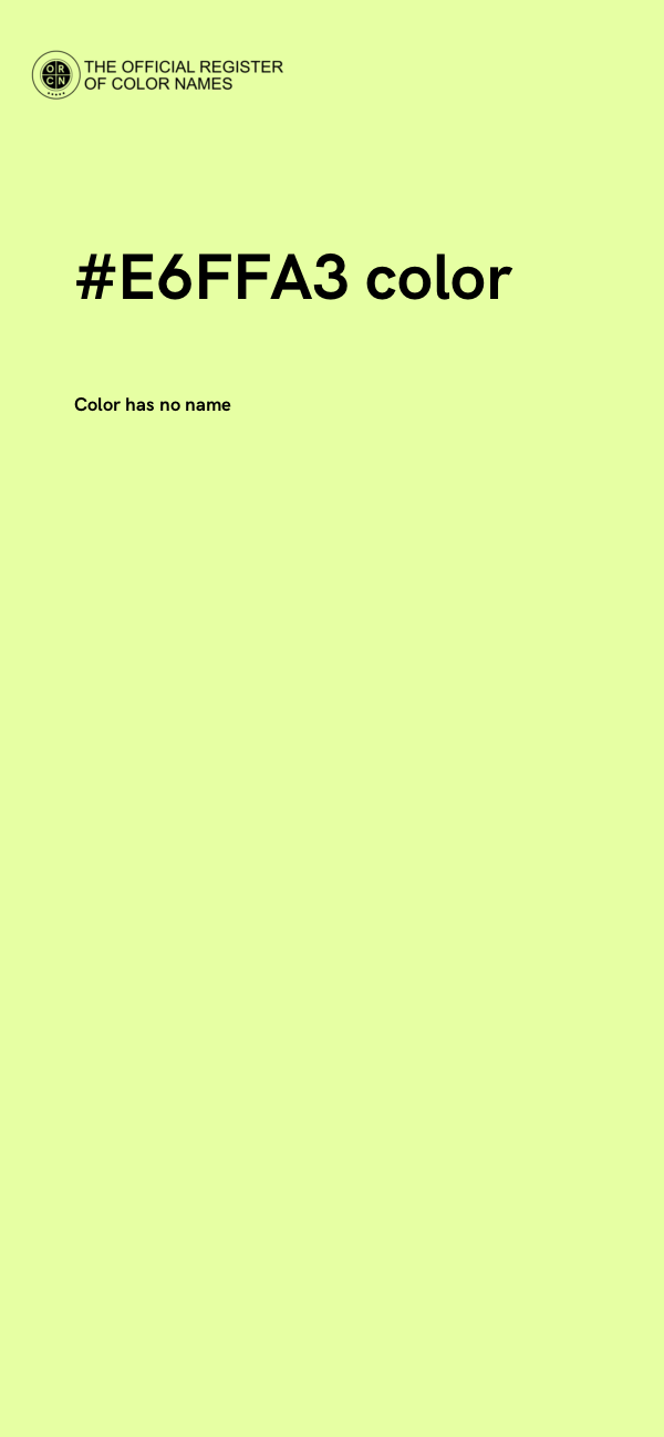 #E6FFA3 color image