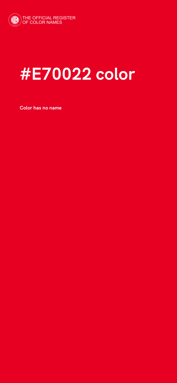 #E70022 color image
