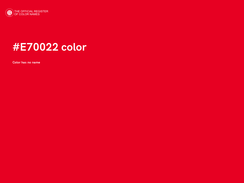 #E70022 color image