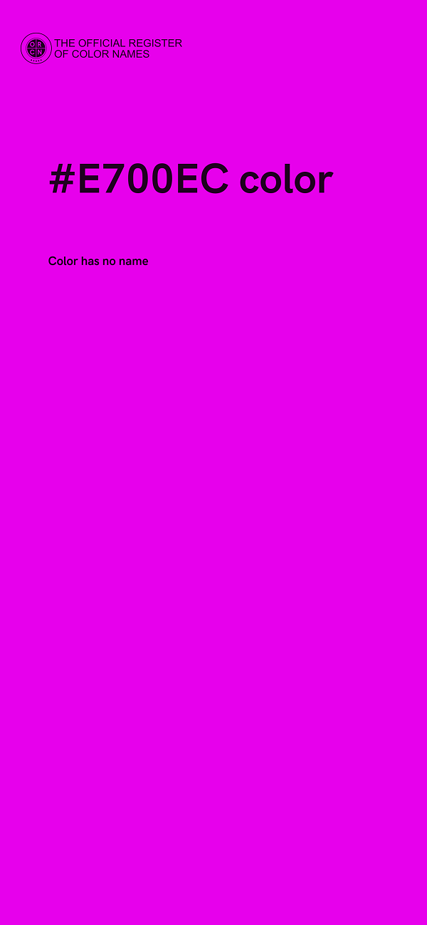 #E700EC color image