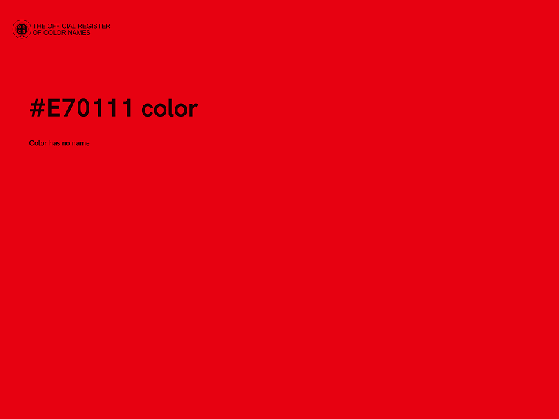 #E70111 color image