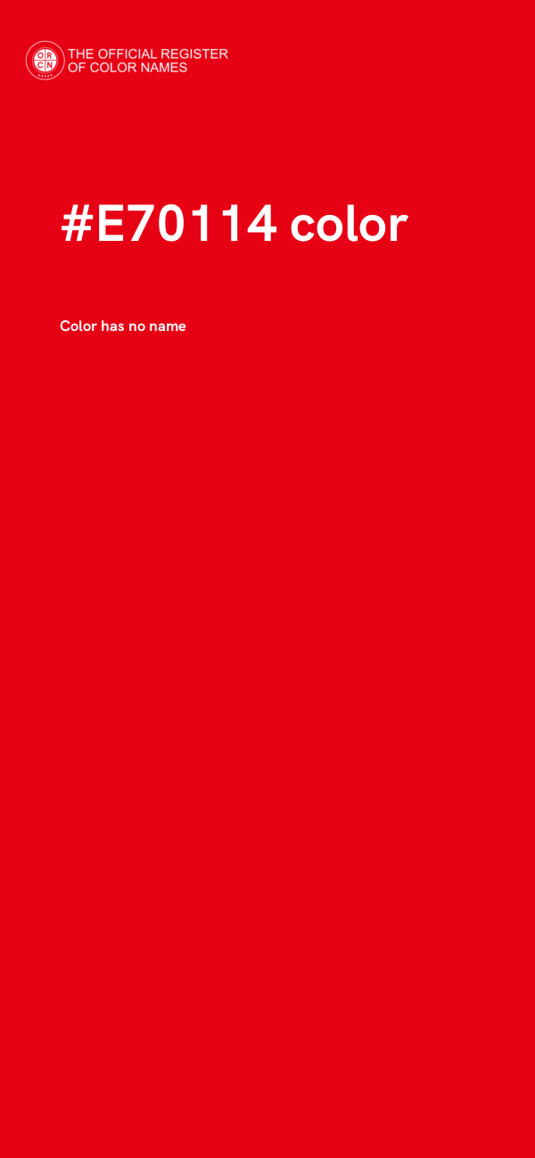 #E70114 color image