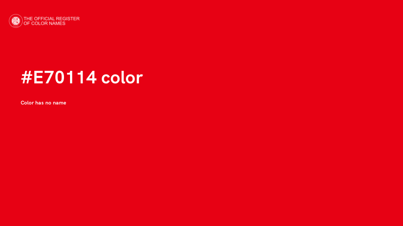 #E70114 color image