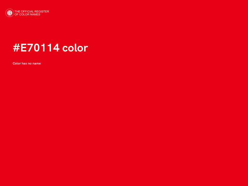#E70114 color image