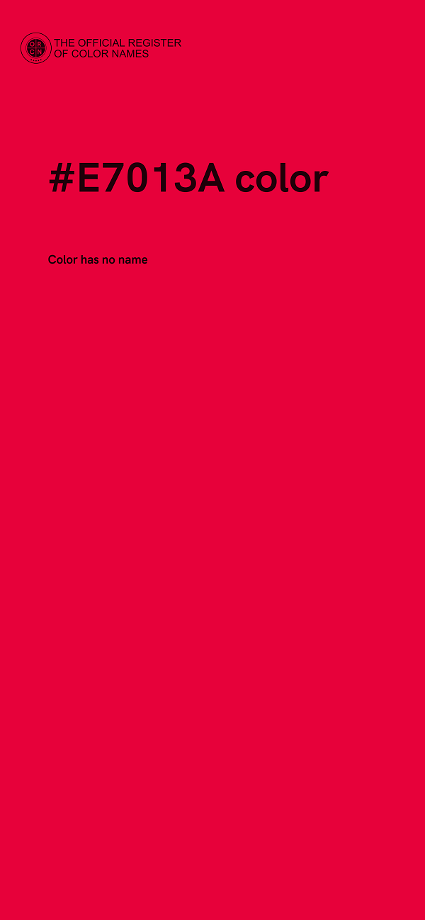#E7013A color image