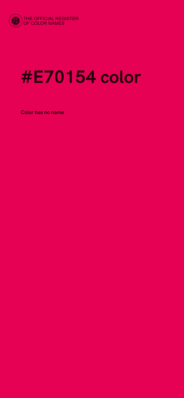 #E70154 color image