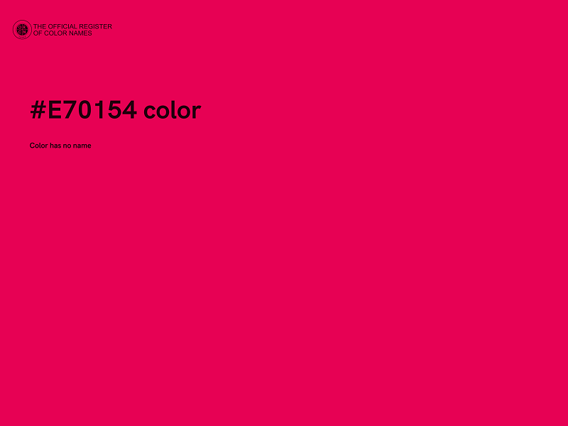 #E70154 color image