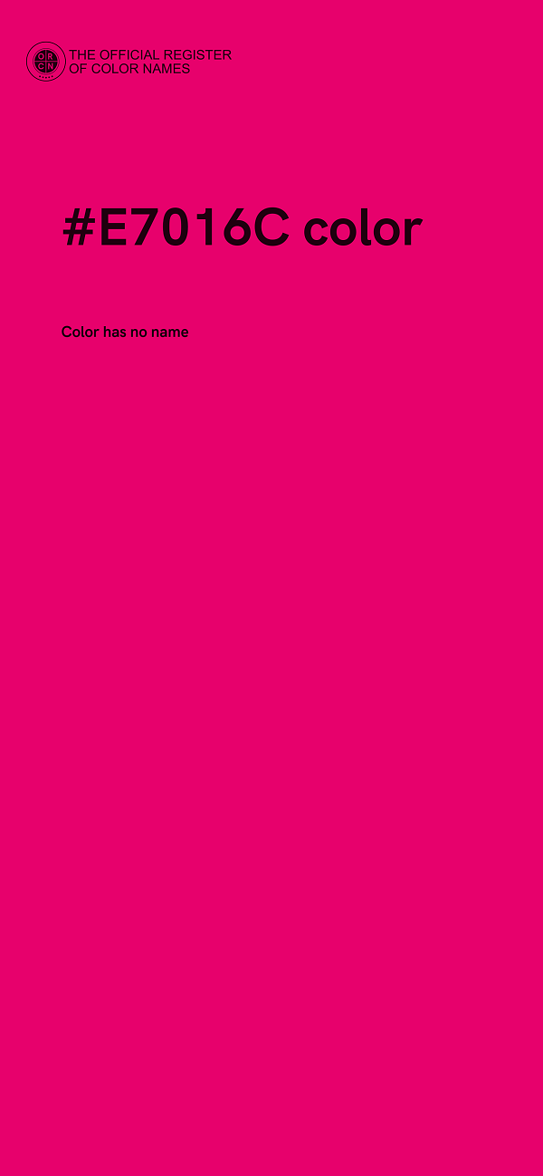 #E7016C color image