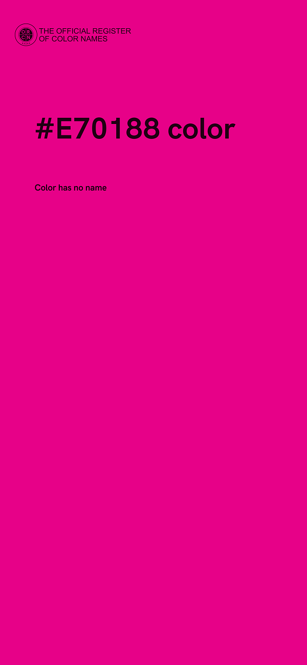 #E70188 color image