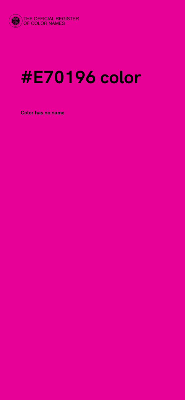 #E70196 color image