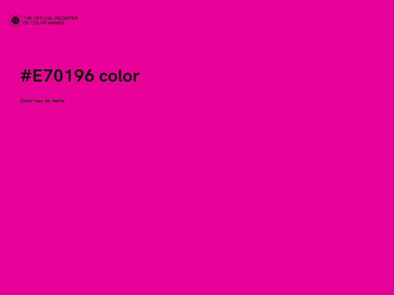 #E70196 color image