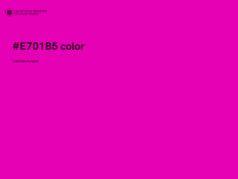 #E701B5 color image