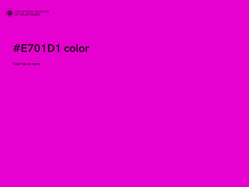 #E701D1 color image
