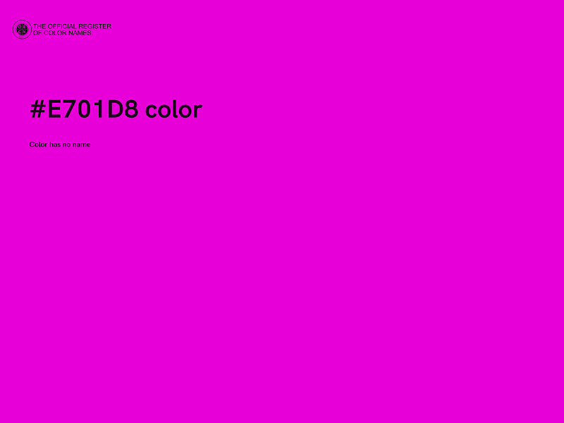 #E701D8 color image