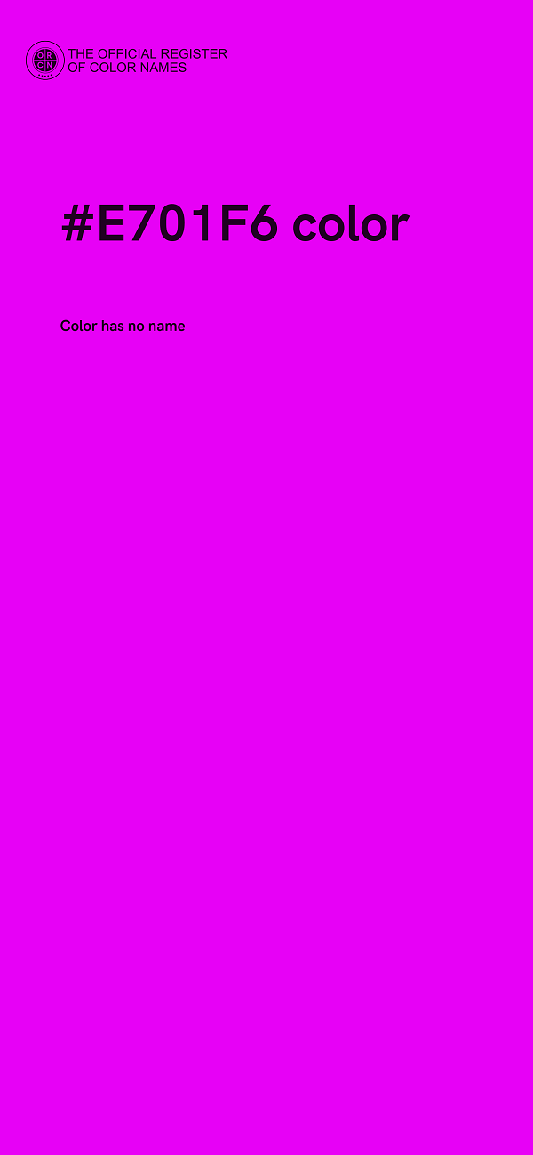 #E701F6 color image