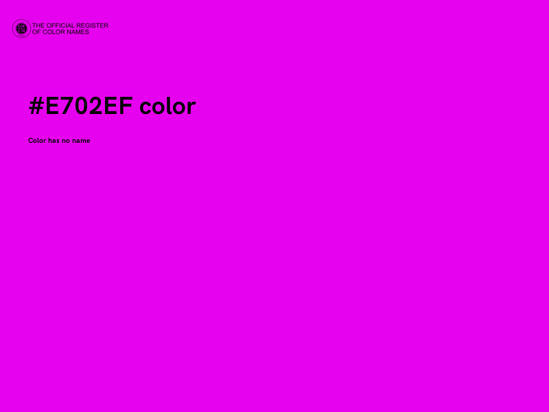 #E702EF color image