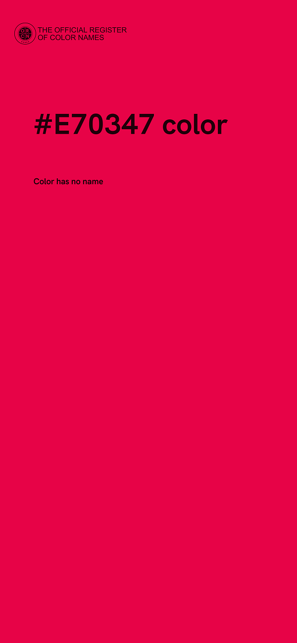 #E70347 color image