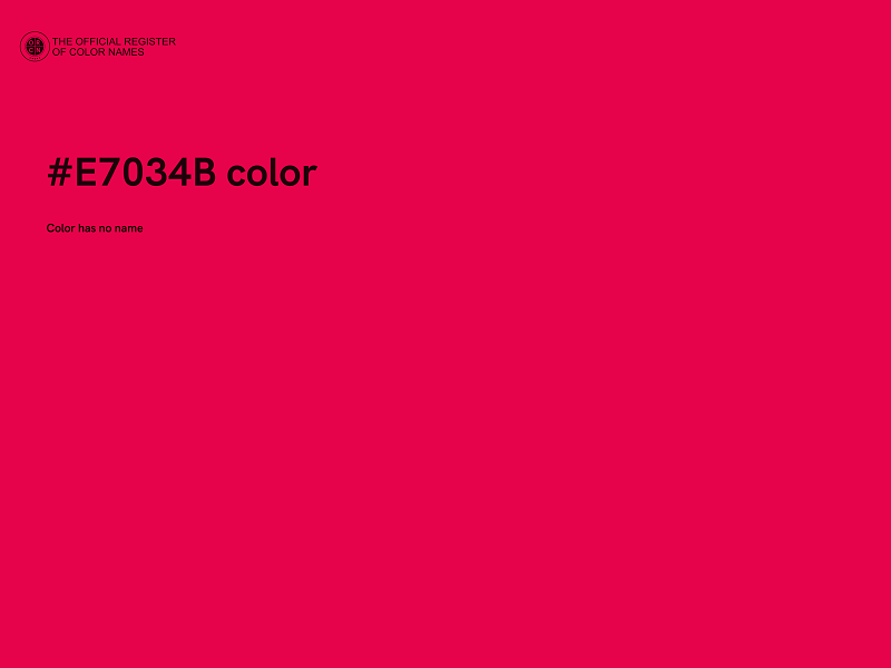#E7034B color image