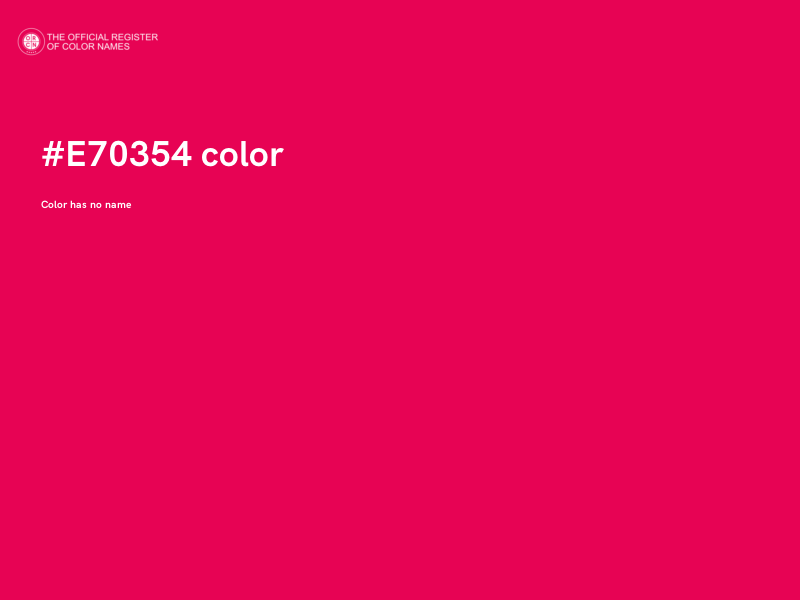 #E70354 color image