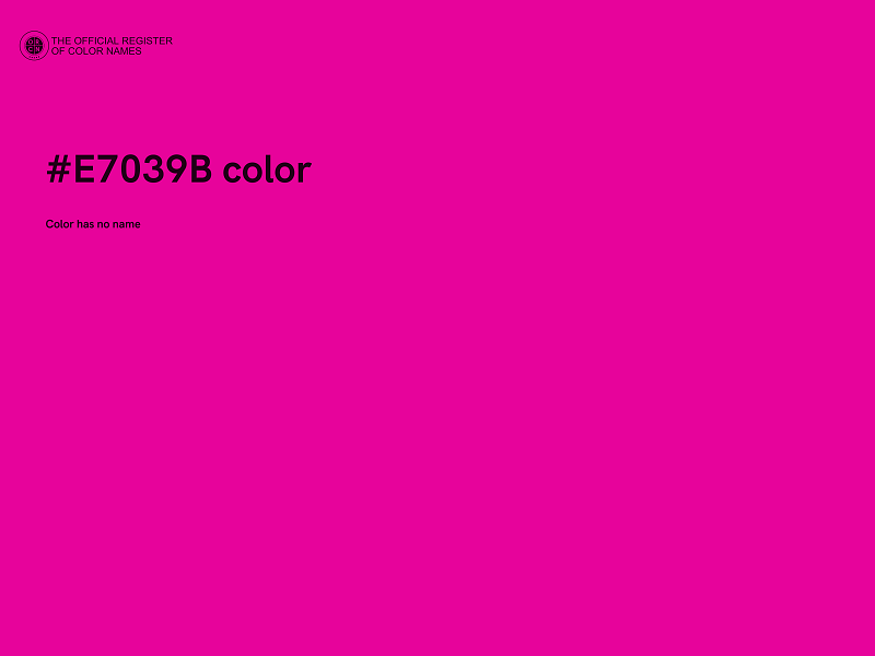 #E7039B color image