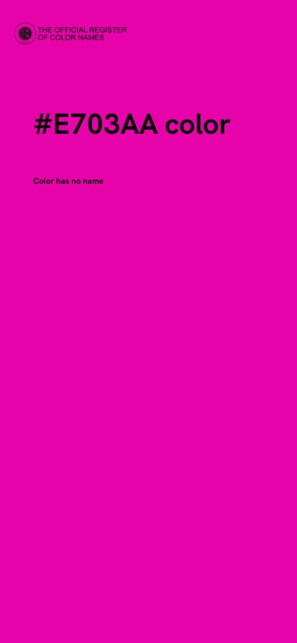 #E703AA color image