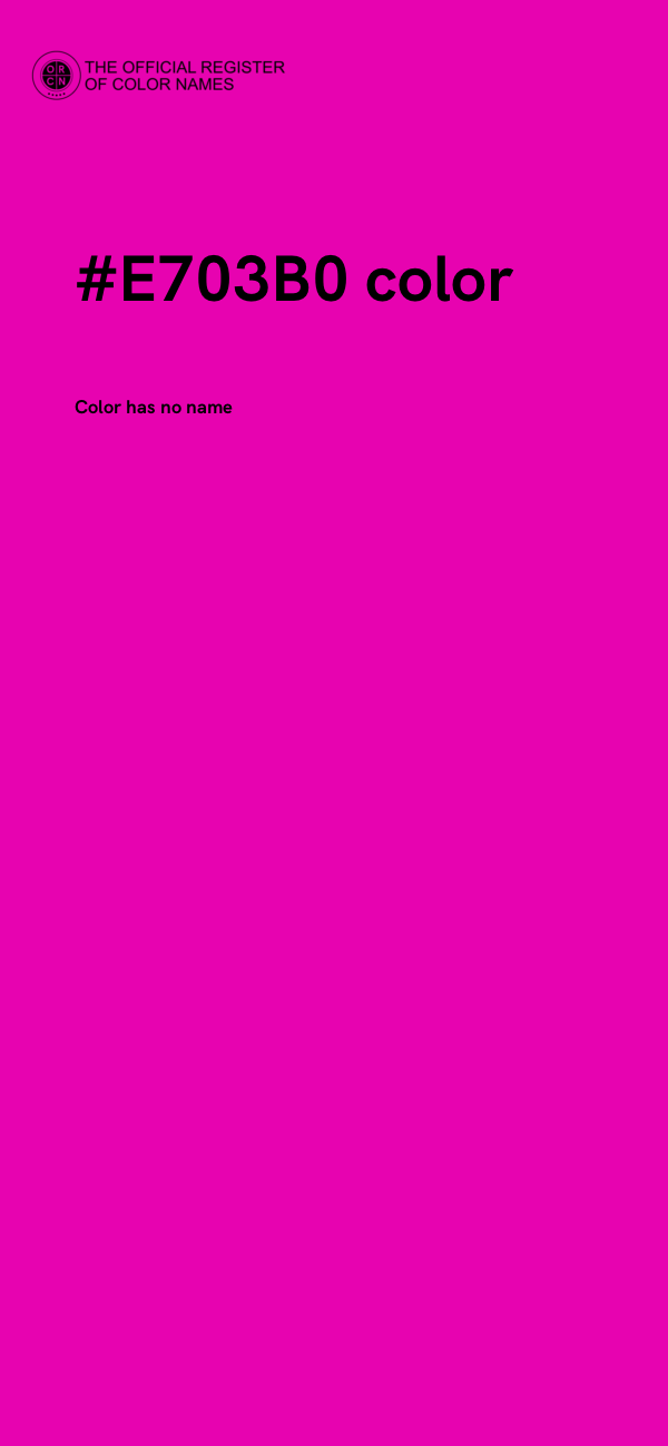 #E703B0 color image