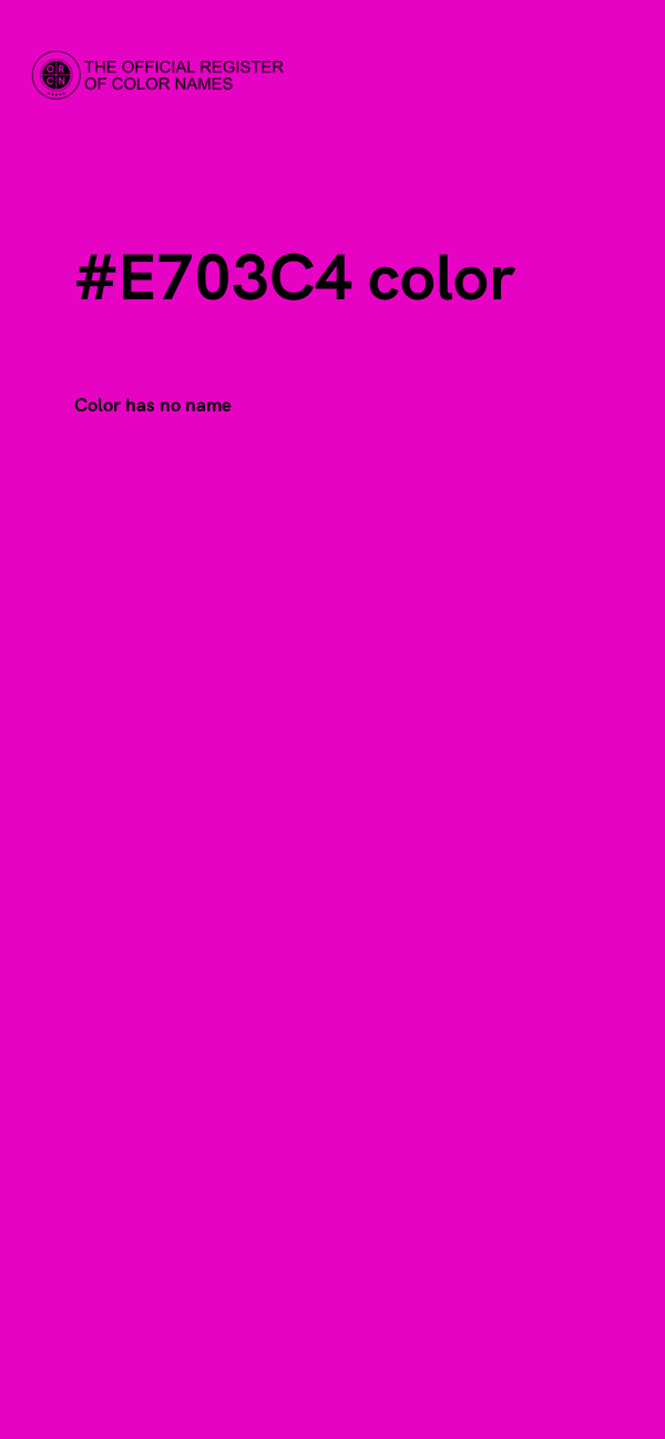 #E703C4 color image